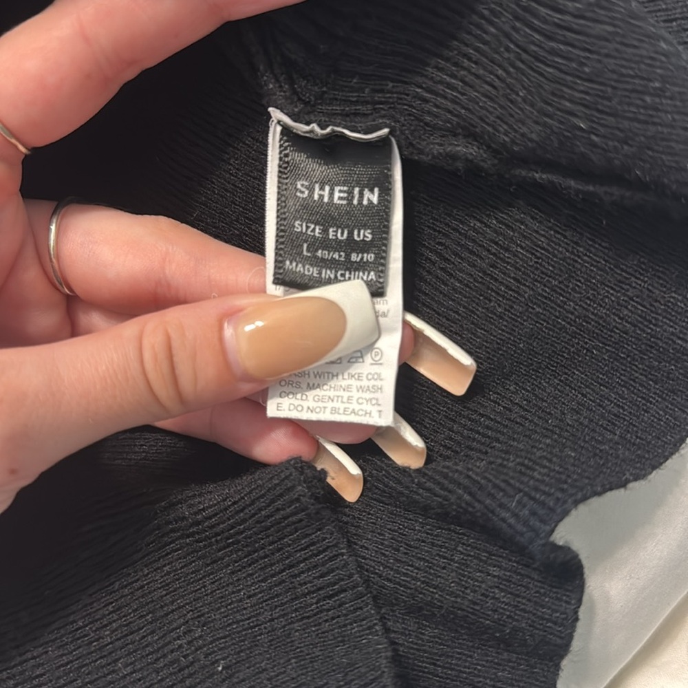 Mini Black Stretchy Sweater - Picture 5 of 6